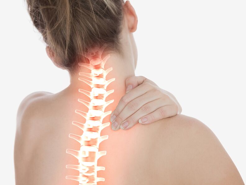 A osteocondrose cervical maniféstase como dor sorda ou punzante